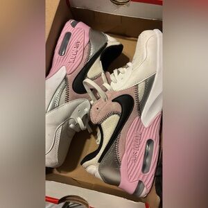 Nike Women's Sneakers - Pink, White, Black, and Silver